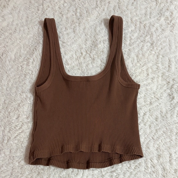 Brown Ribbed old navy Tank Top - Picture 2 of 2